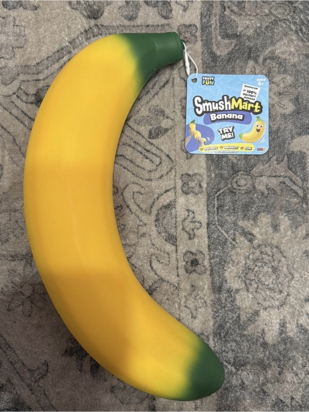SmushMart Squishy Banana Large Squeeze Stress Relief Sensory Toy Viral tiktok